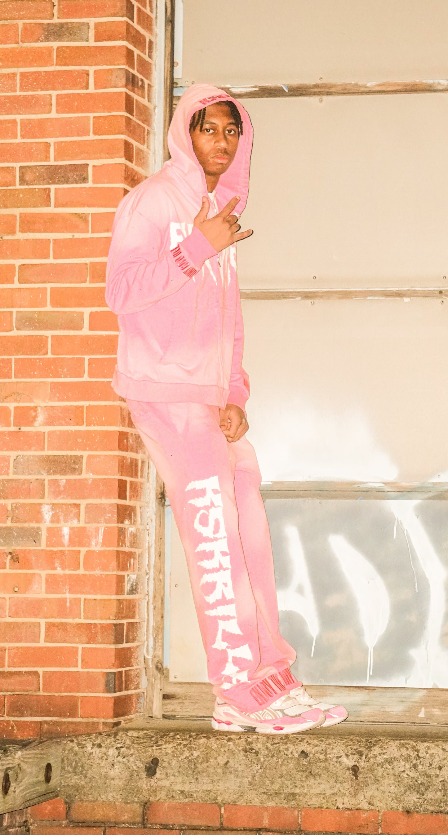 KSKRILLA PINK HOODIE